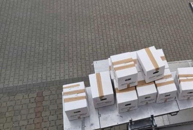 Behördenumzug in Zwickau mit einem Möbellift